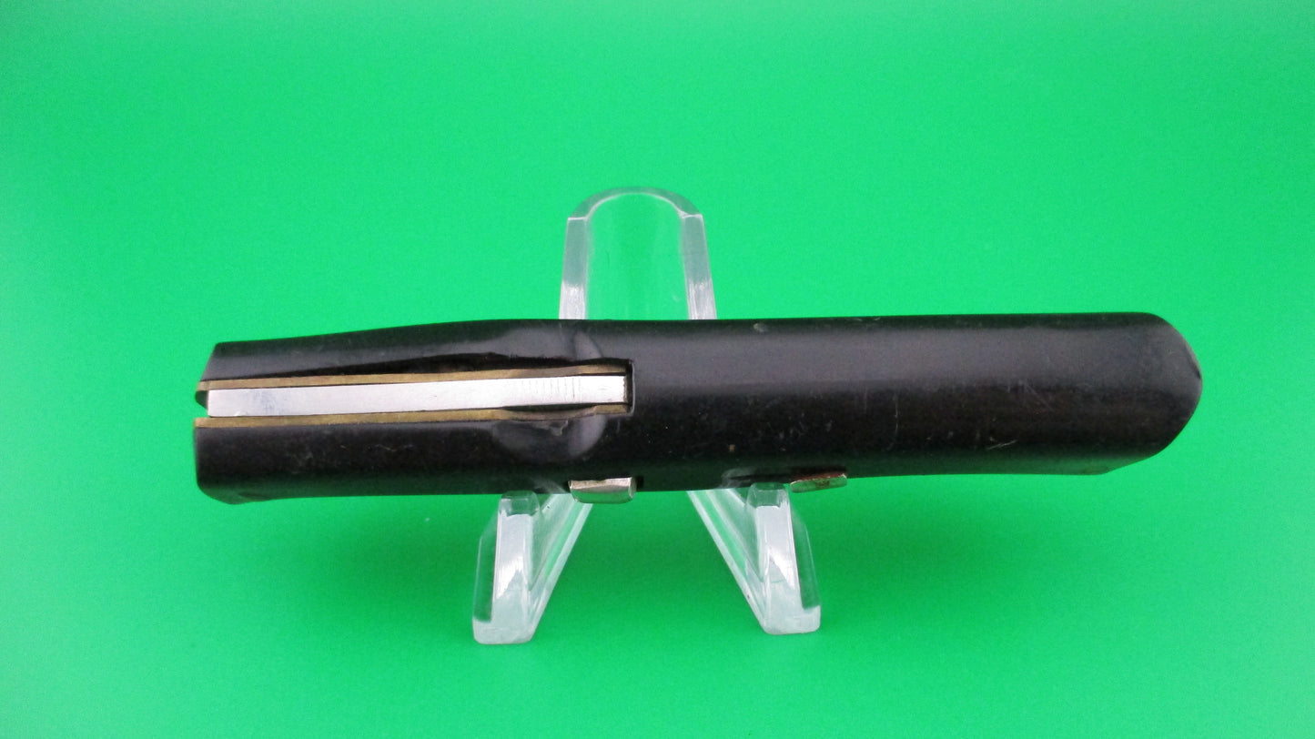 z INOX PATENT 18cm Italian Ackermannchen style Black automatic knife