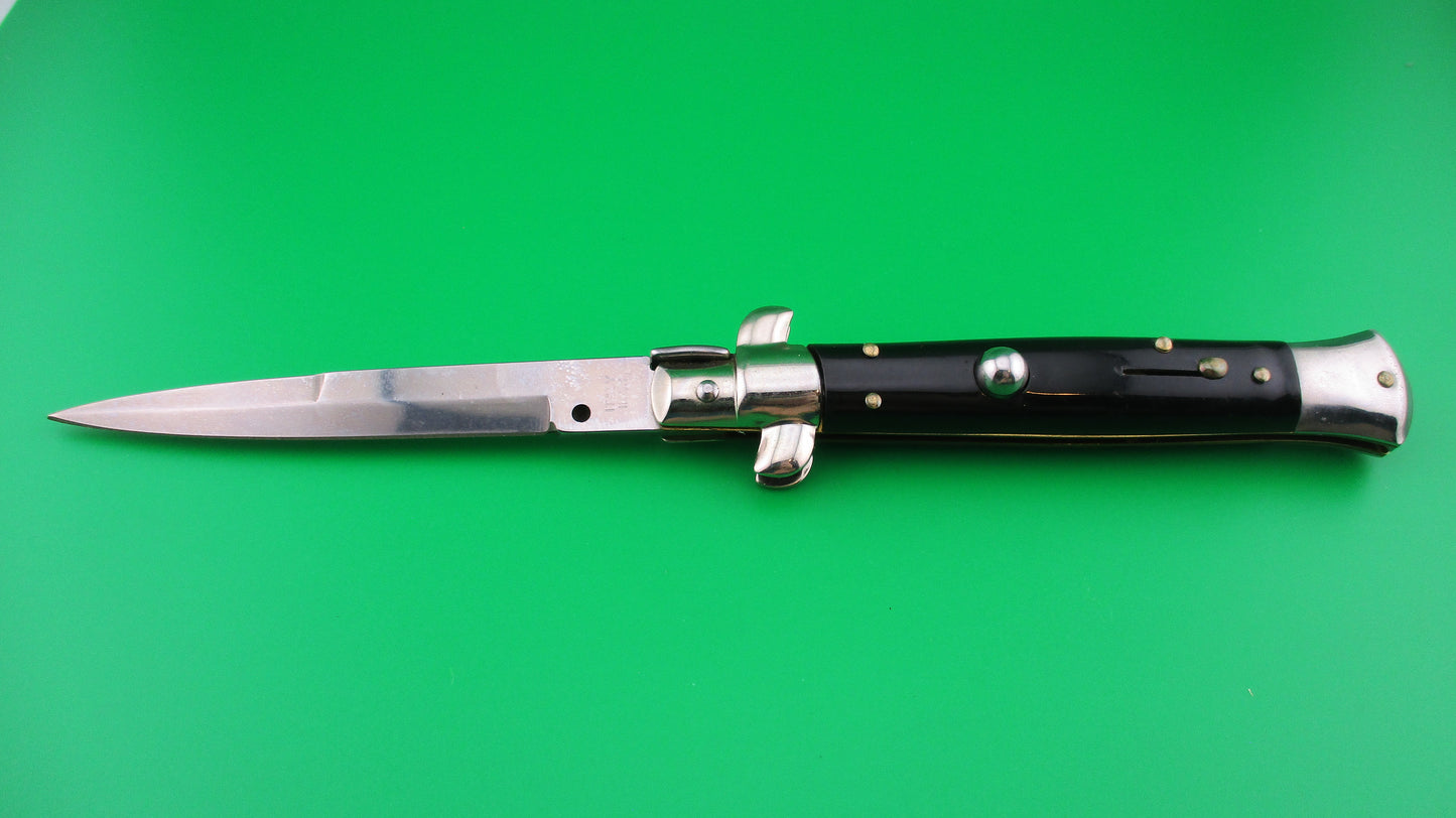 z ITALY INOX 22cm Italian Stiletto Swivel bolster vintage automatic knife