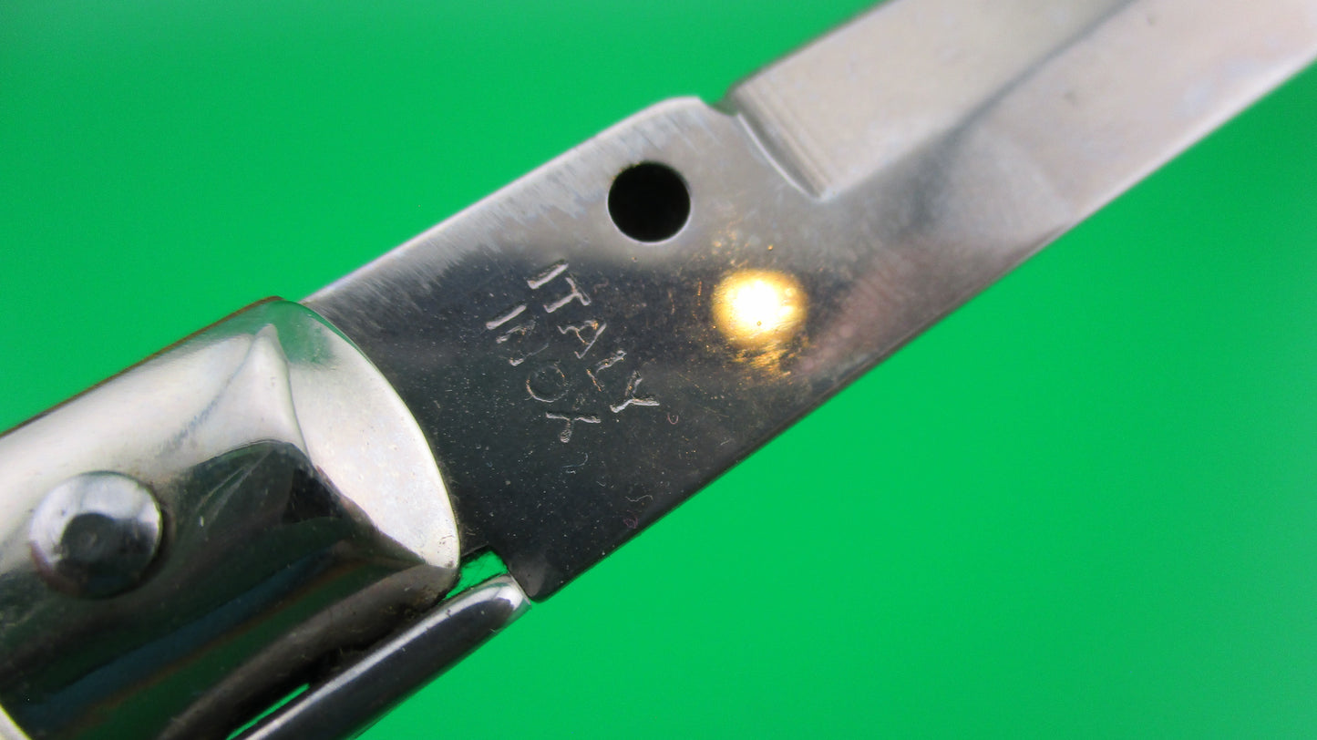 z ITALY INOX 22cm Italian Stiletto Swivel bolster vintage automatic knife