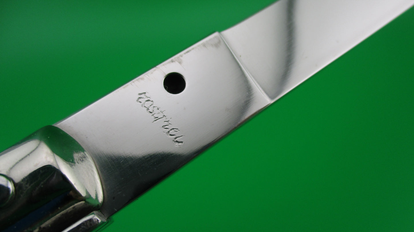 z rostfrei (slant) 33cm Italian Stiletto Black Swivel bolster automatic knife