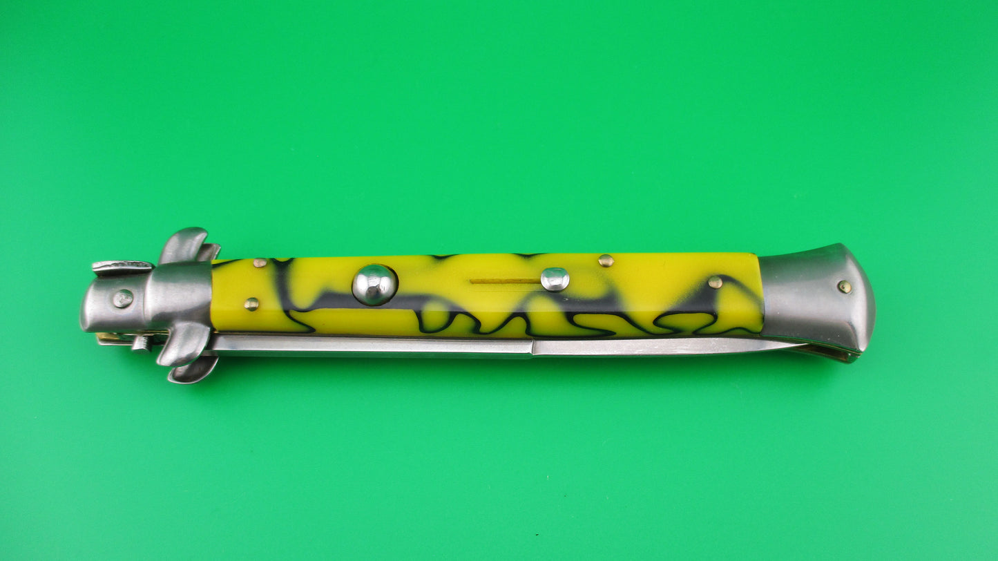 z ITALY INOX 28cm Italian Stiletto Swivel bolster vintage automatic knife