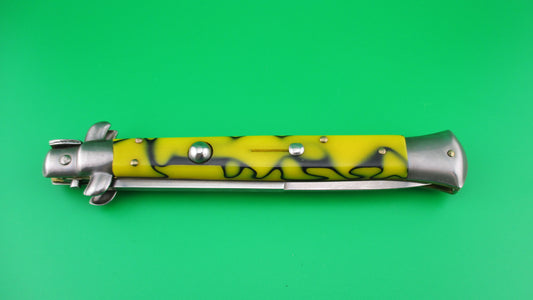 z ITALY INOX 28cm Italian Stiletto Swivel bolster vintage automatic knife