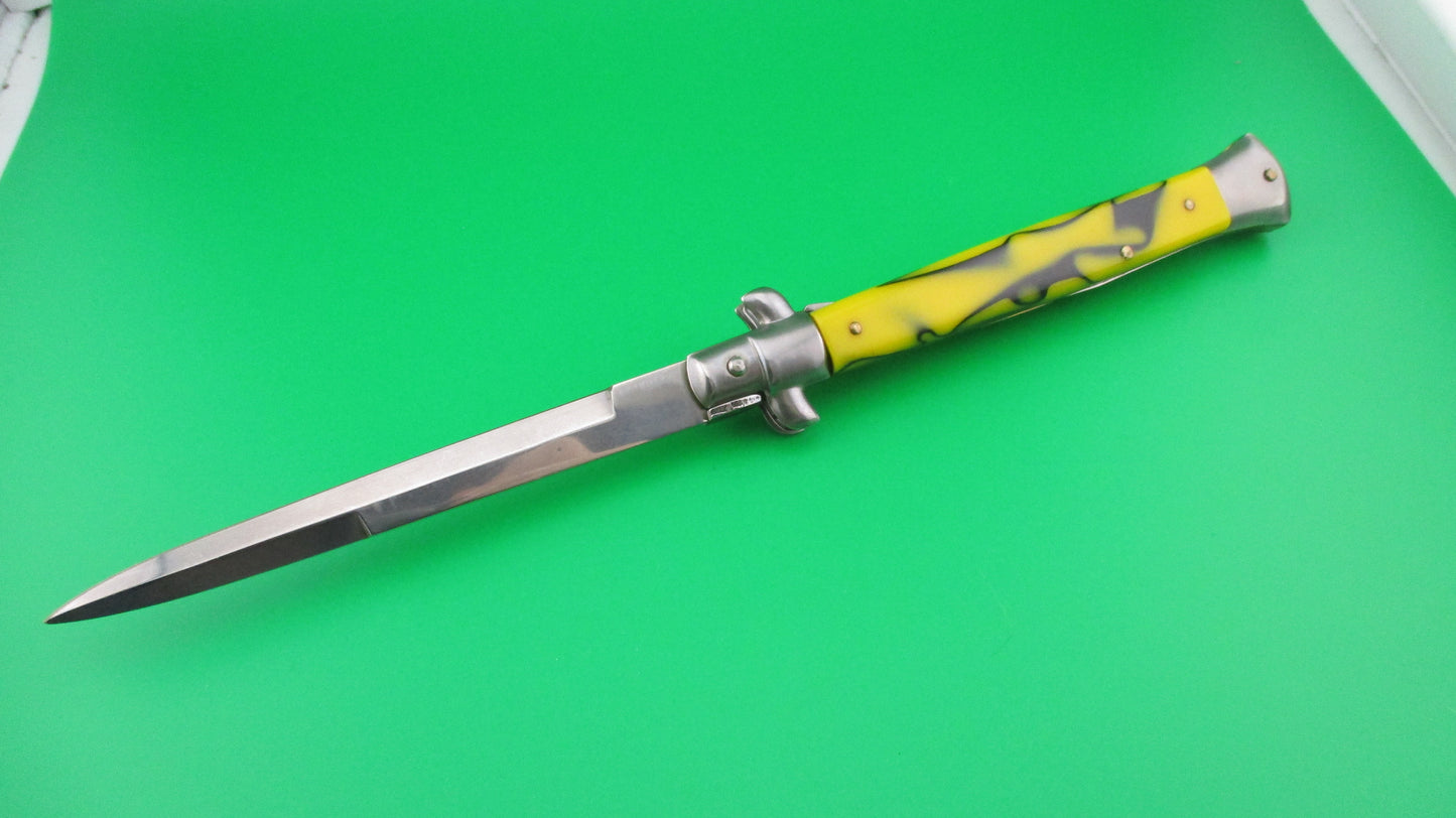 z ITALY INOX 28cm Italian Stiletto Swivel bolster vintage automatic knife