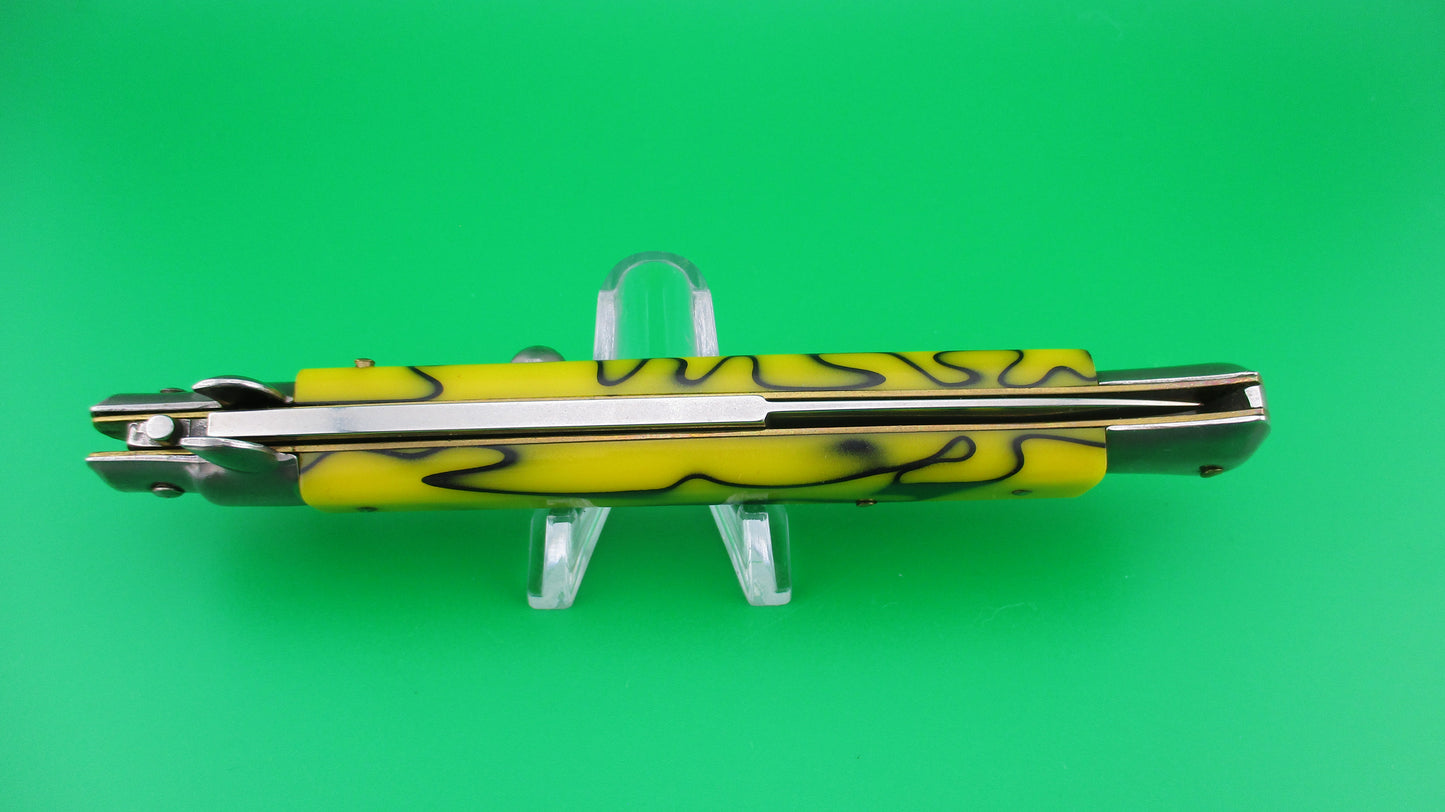 z ITALY INOX 28cm Italian Stiletto Swivel bolster vintage automatic knife