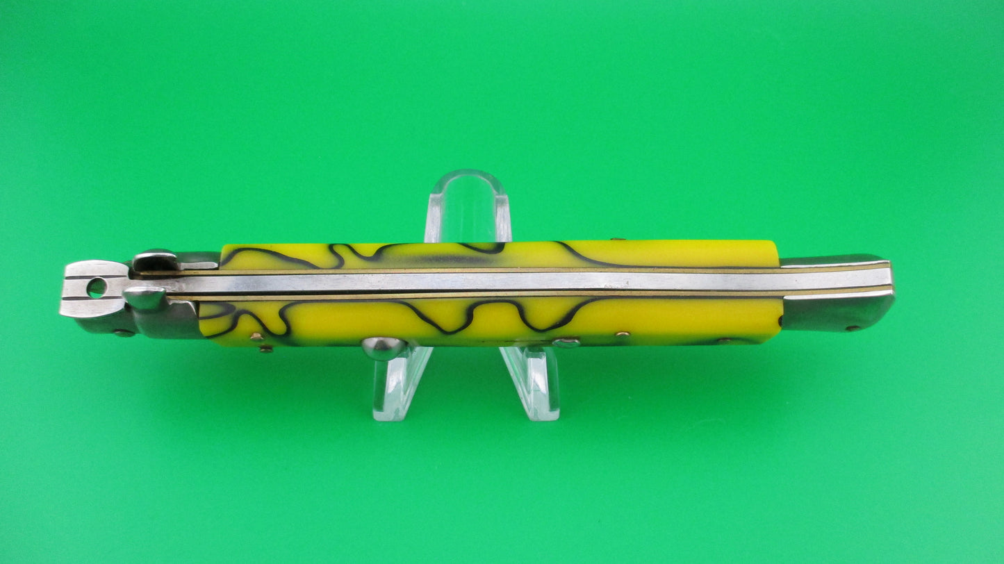 z ITALY INOX 28cm Italian Stiletto Swivel bolster vintage automatic knife