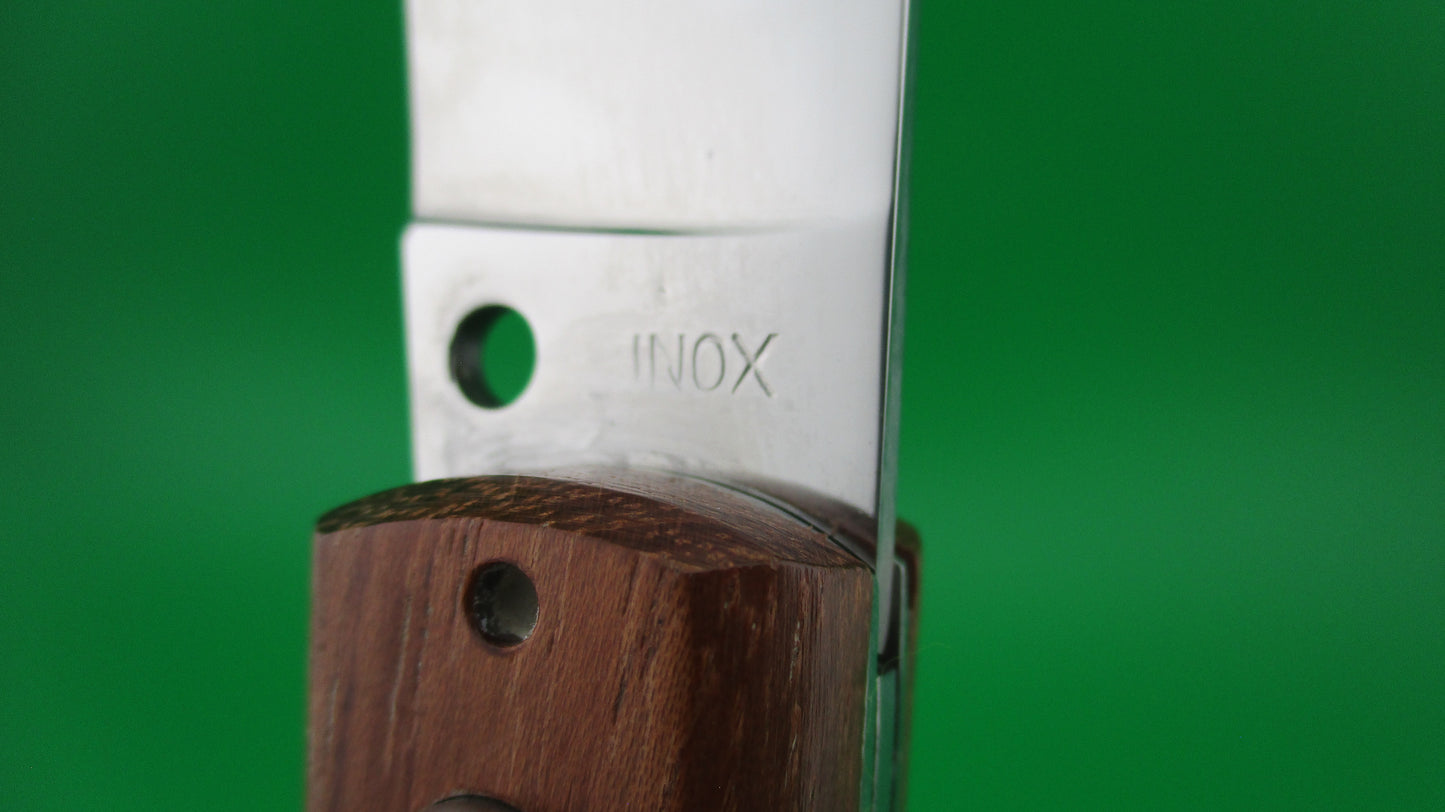 INOX Panther Vintage 22cm Catalana Italian switchblade wood handles