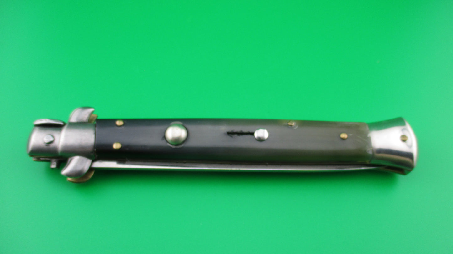 INOX 28cm Italian Vendetta Stiletto swivel bolster vintage automatic knife