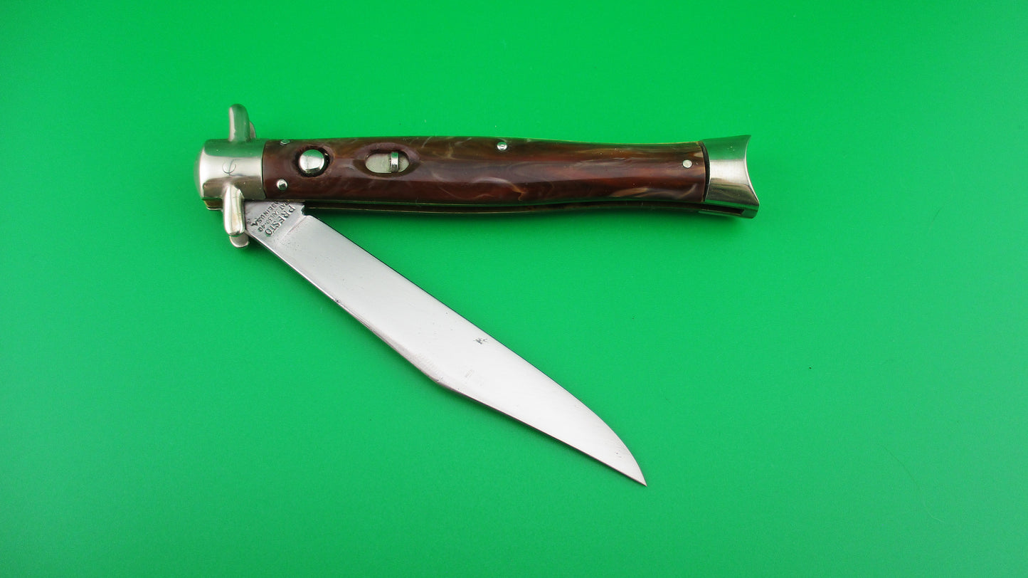 PRESTO Bowtie #5000 Caramel Swirl fishtail automatic knife