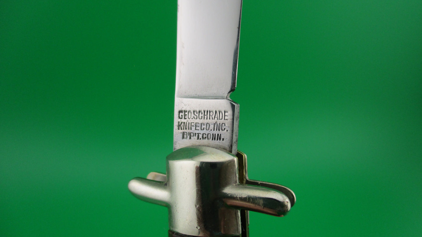 PRESTO Bowtie #5000 Caramel Swirl fishtail automatic knife