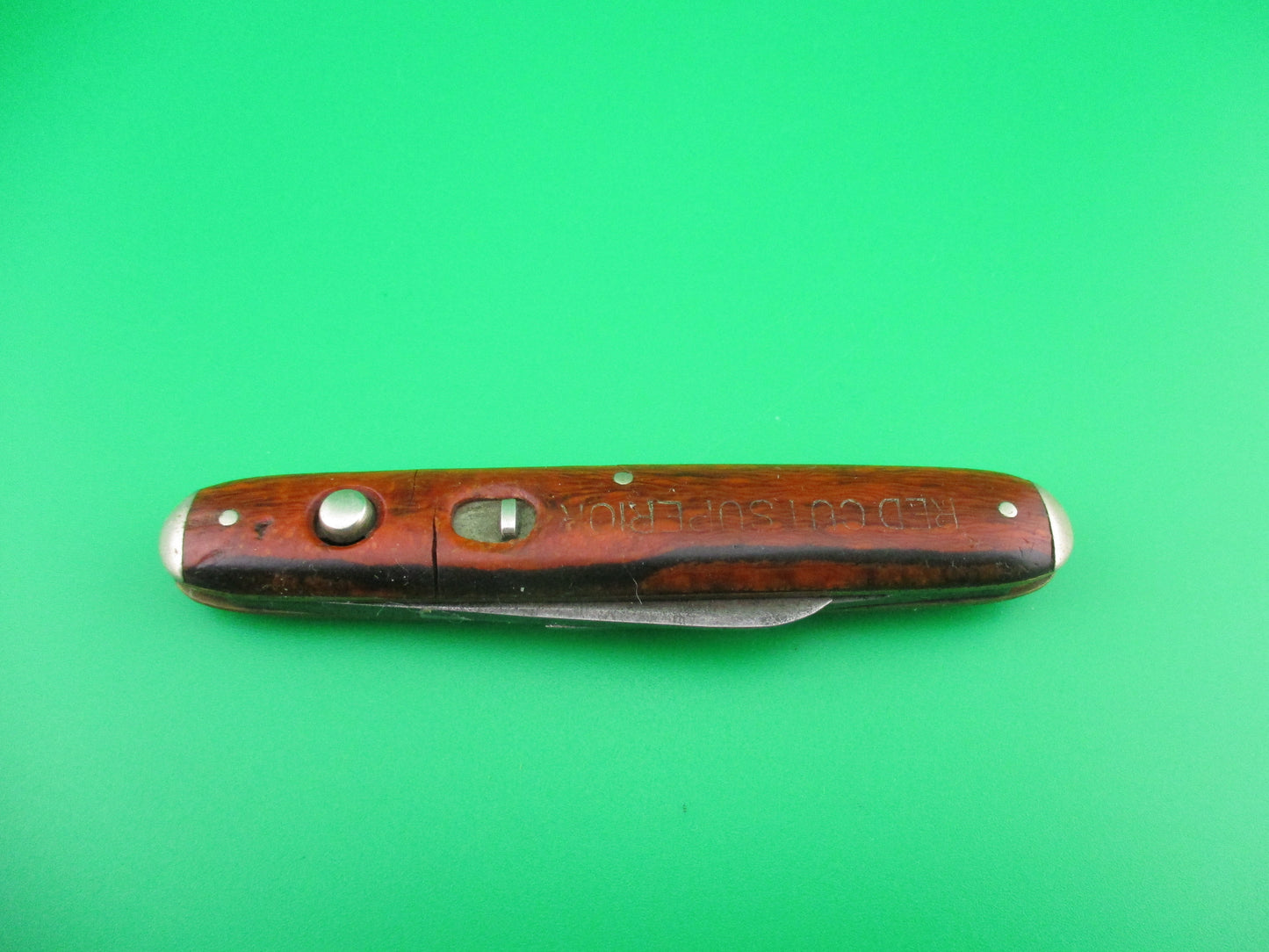 z SCHRADE CUT CO Medium double Red Cut Superior Tobacco automatic knife