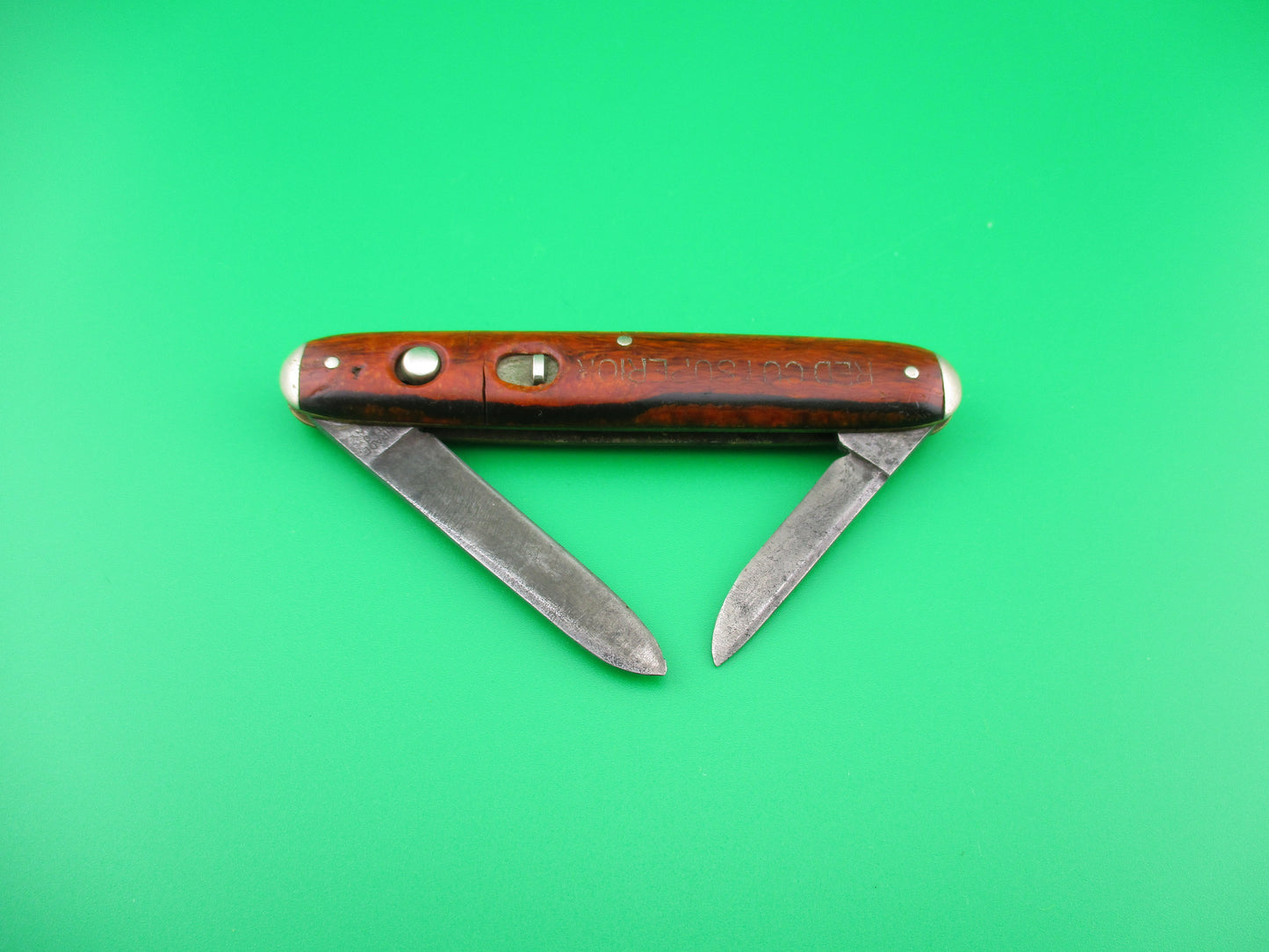 z SCHRADE CUT CO Medium double Red Cut Superior Tobacco automatic knife