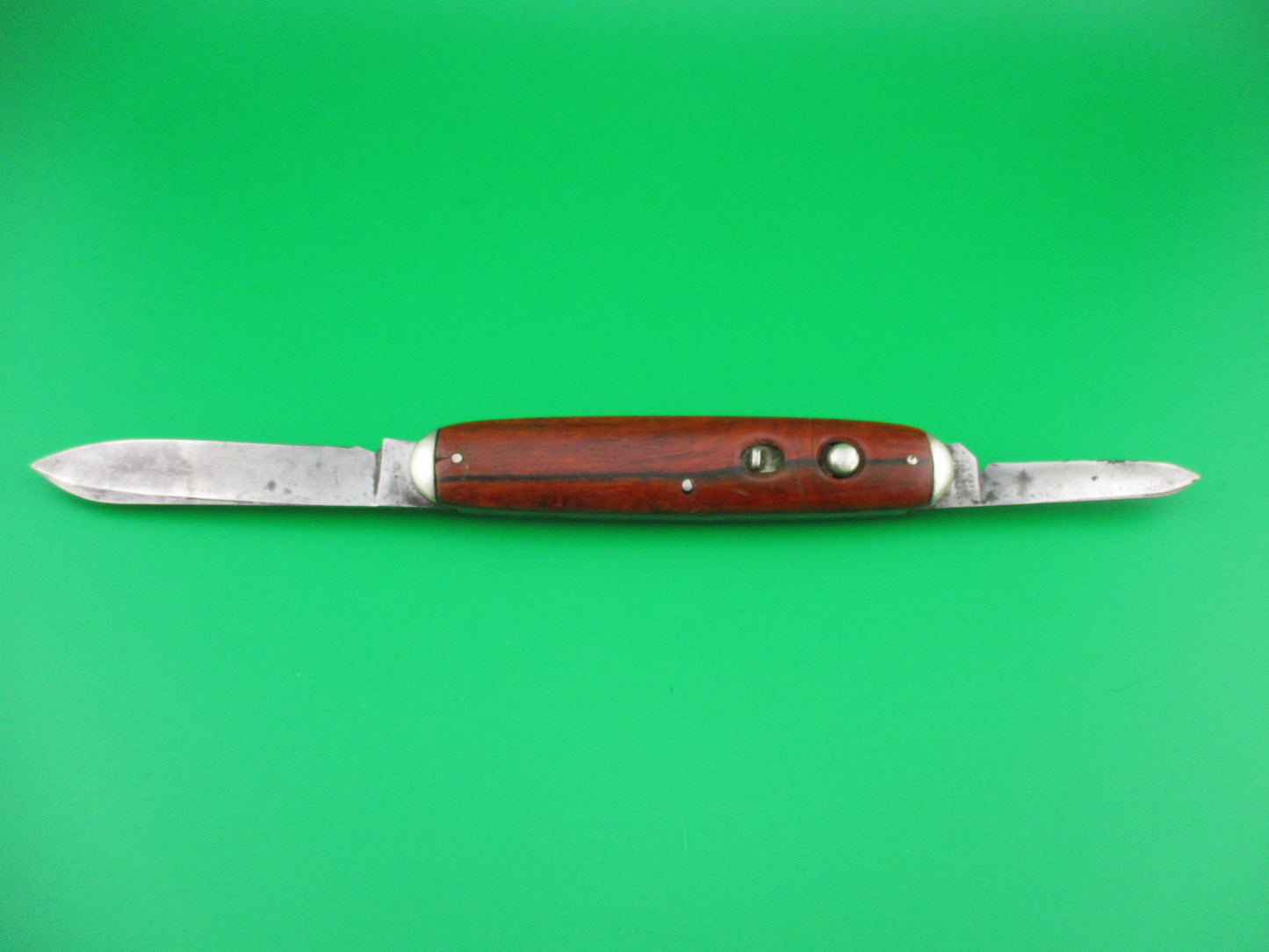 SCHRADE CUT CO Large double Cocobolo Tip bolster switchblade knife