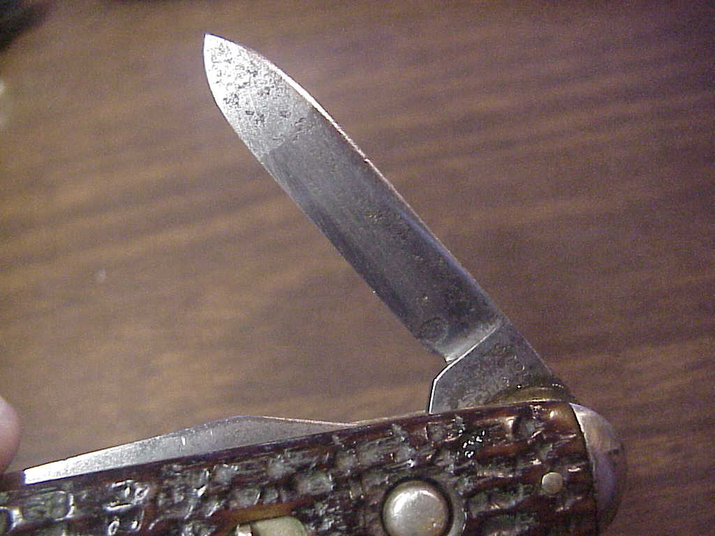 z Schrade Cut Co large bone double tip bolsters