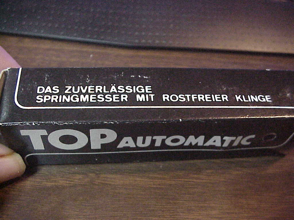 Vintage Top Automatic OTF switchblade steel comb SPRINGMESSER
