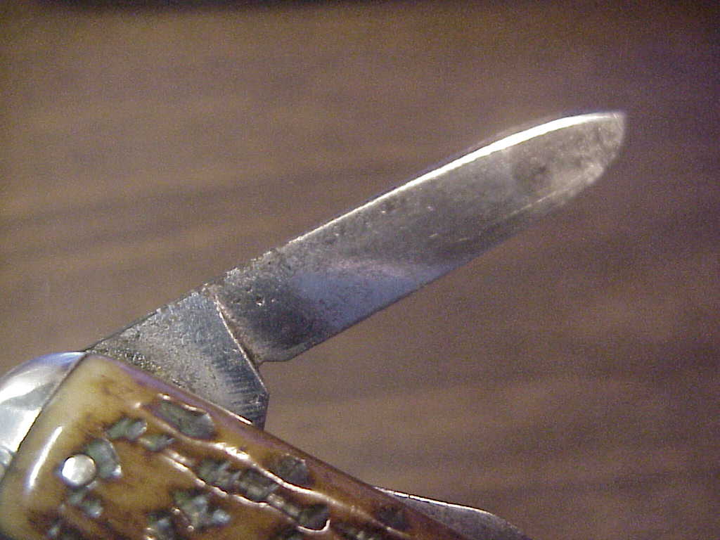 z Schrade Cut Co large bone double tip bolsters