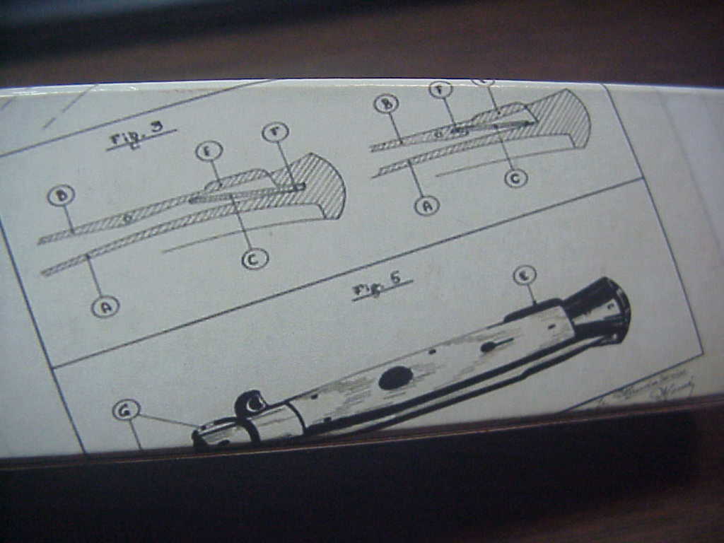 z AGA CAMPOLIN MANIAGO ITALY 21cm Italian Pattada automatic knife