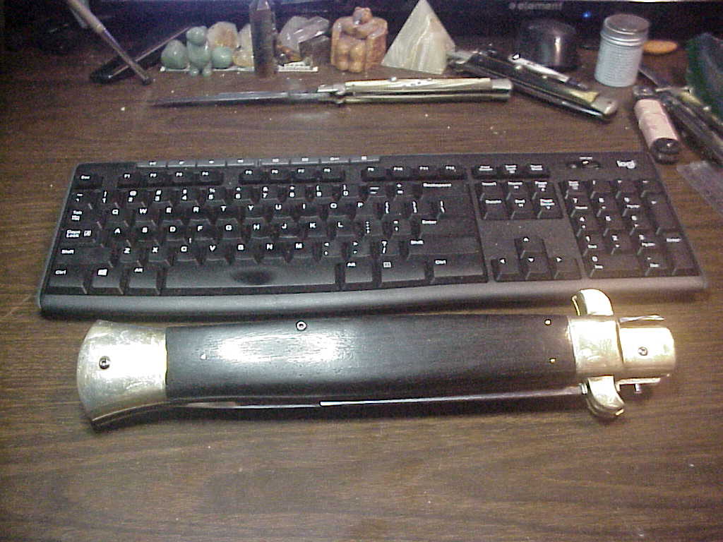 HUGE RENZO PASCOTTO 63cm Italian Display Picklock Bayonet blade automatic knife