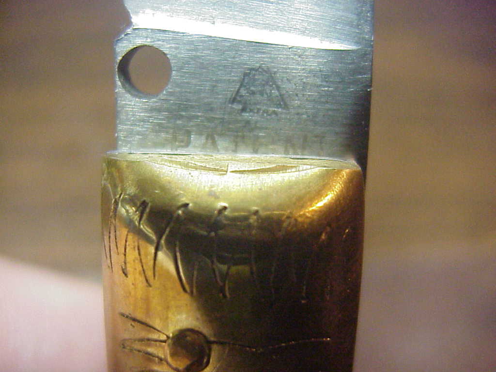 z Jndiana PATENT 21cm Pattada Italian Birds head stag switchblade knife