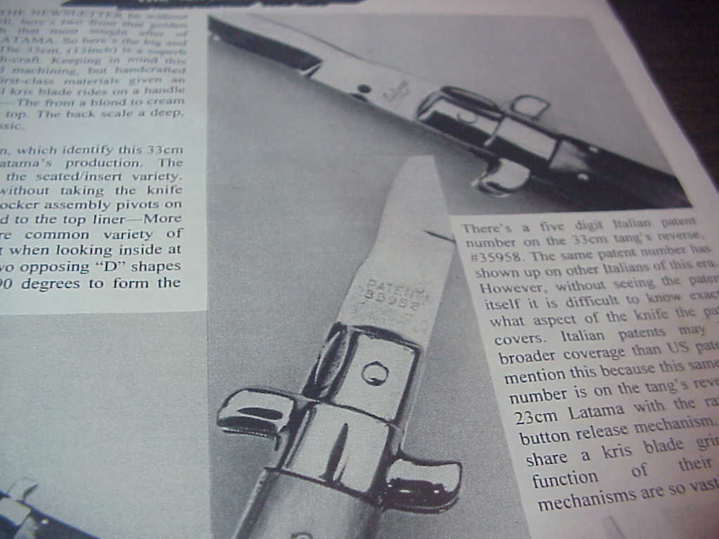 Automatic Knife Resource Guide & Newsletter Vol 9 No 4