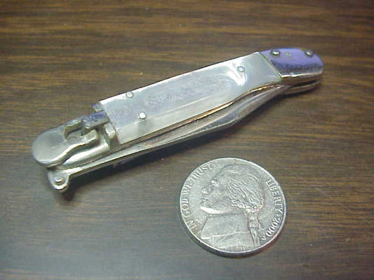 Toledo 12cm Spanish Lever Vintage Pearlex Tourist Souvenir automatic knife