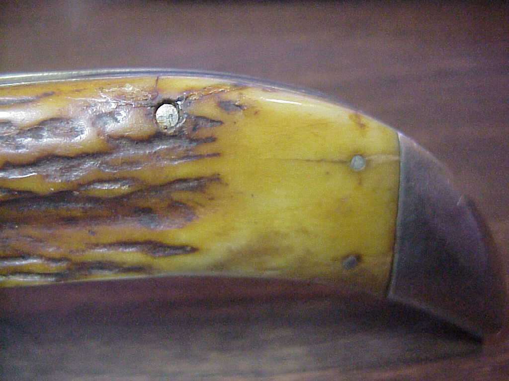 z KaBar Grizzly Stag Vintage #2179 switchblade knife