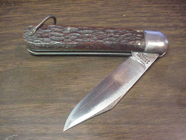 z PRESTO M2 WWII vintage bone handled automatic knife