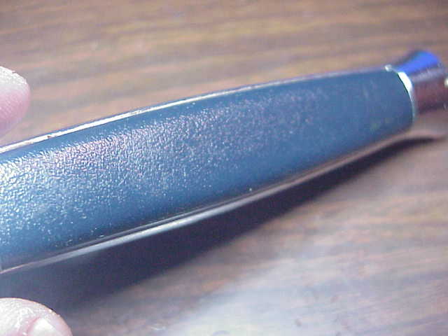STAINLESS STEEL 21cm RARE Blue Super Automatic OTF DA vintage switchblade knife