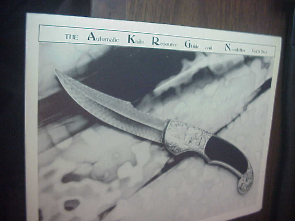 Automatic Knife Resource Guide & Newsletter Vol 9 No 1
