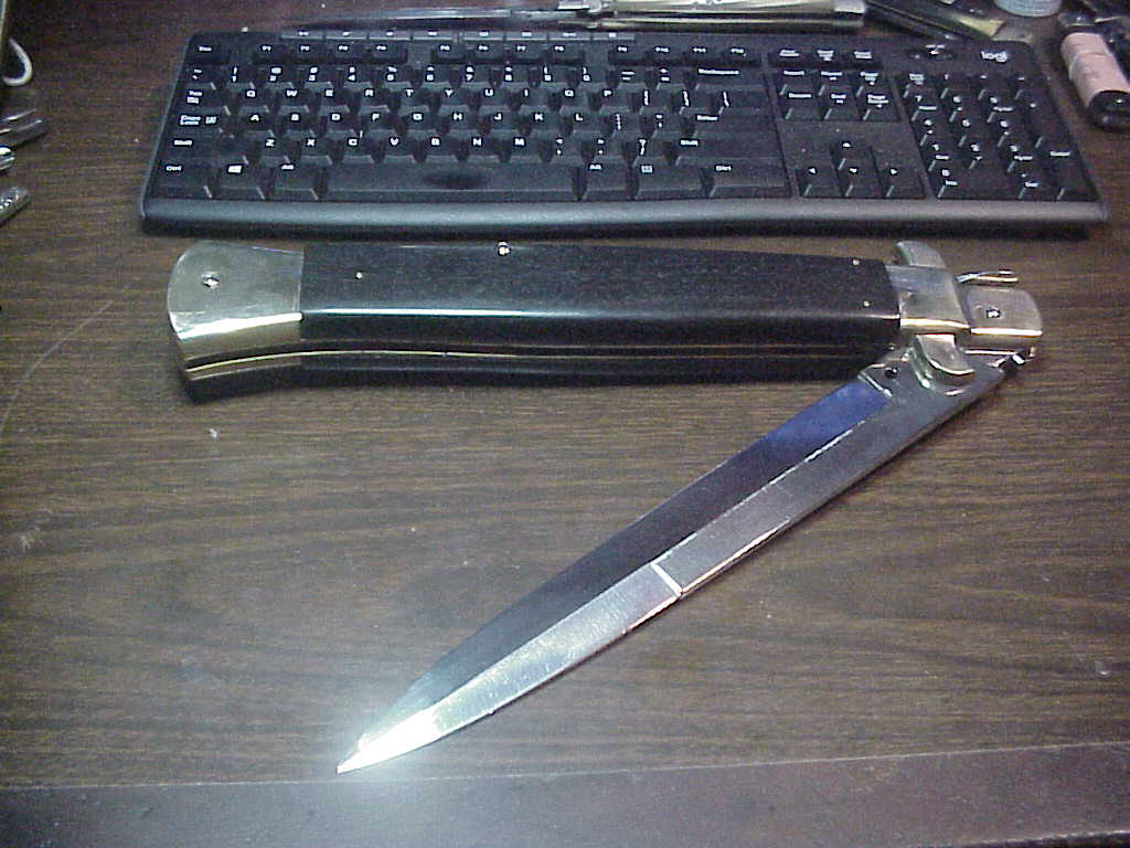 HUGE RENZO PASCOTTO 63cm Italian Display Picklock Bayonet blade automatic knife