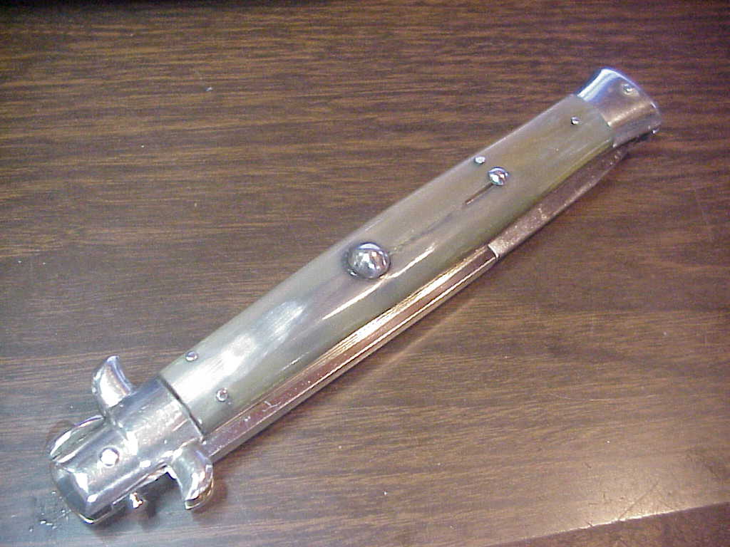 Z AGA CAMPOLIN 13 inch Picklock Honey Horn NOS automatic knife
