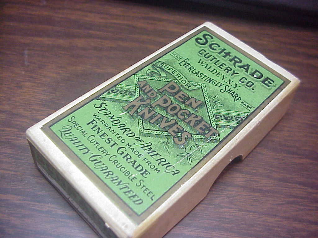 Schrade Cutlery Co Walden NY Knife 7076 sha 1/2 doz 2 piece empty box