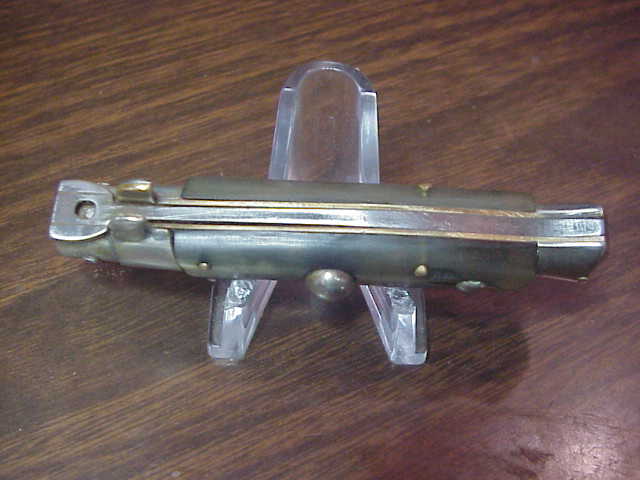 Rostfrei (slant) 16cm Italian Transitional Stiletto swivel bolster vintage 1960s automatic knife