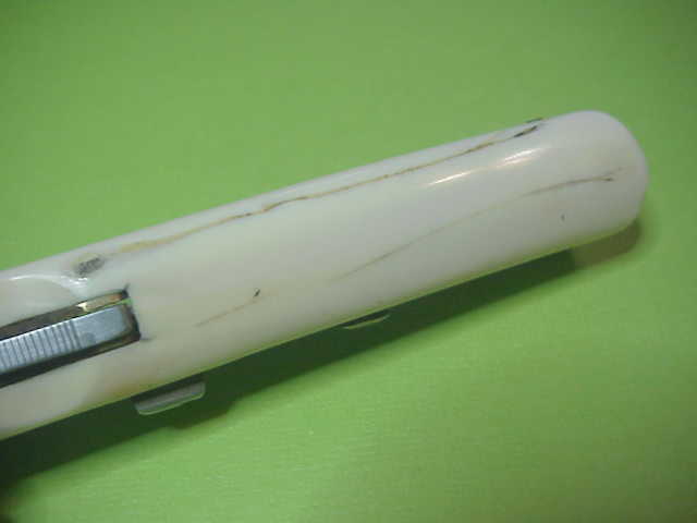 VIRGINIA INOX 21cm Ackermannchen style White Vintage Italian Switchblade