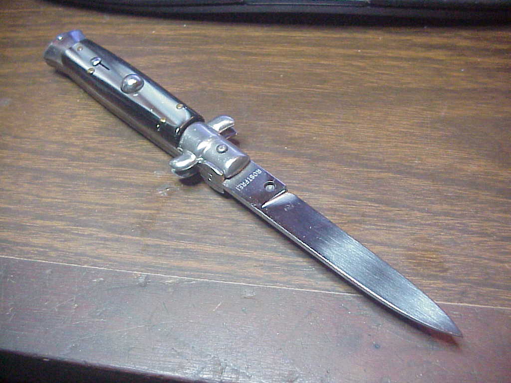 z ROSTFREI 20cm Italian Swivel Bolster Stiletto automatic knife