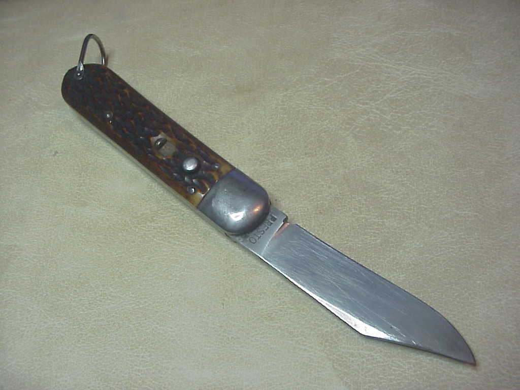 z PRESTO M2 Bone WWII vintage Paratrooper automatic knife