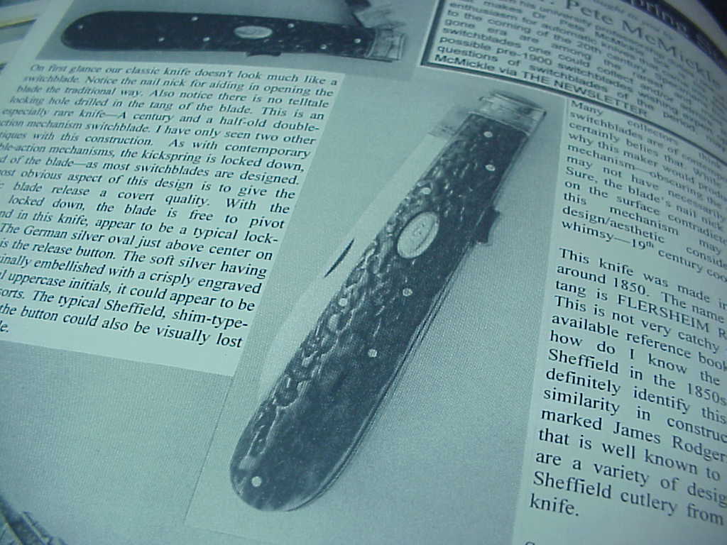 Automatic Knife Resource Guide & Newsletter Vol 10 No 1