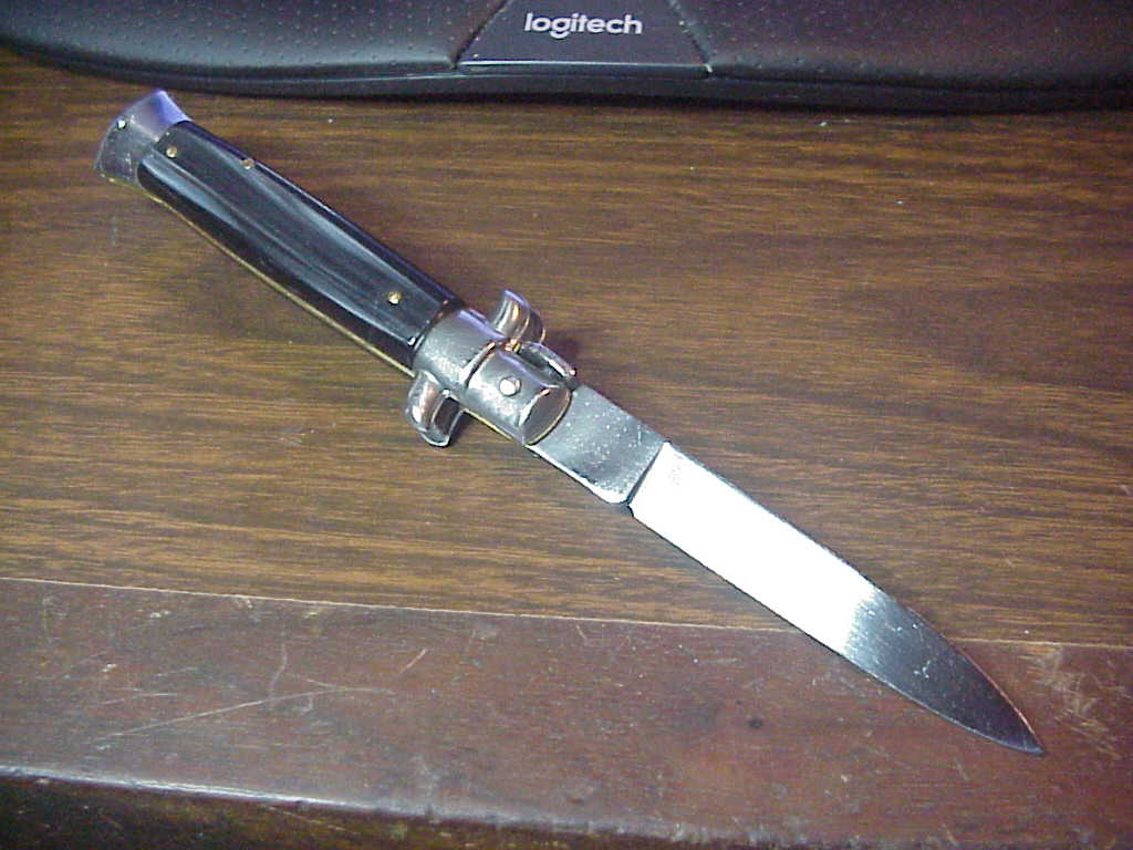 z ROSTFREI 20cm Italian Swivel Bolster Stiletto automatic knife