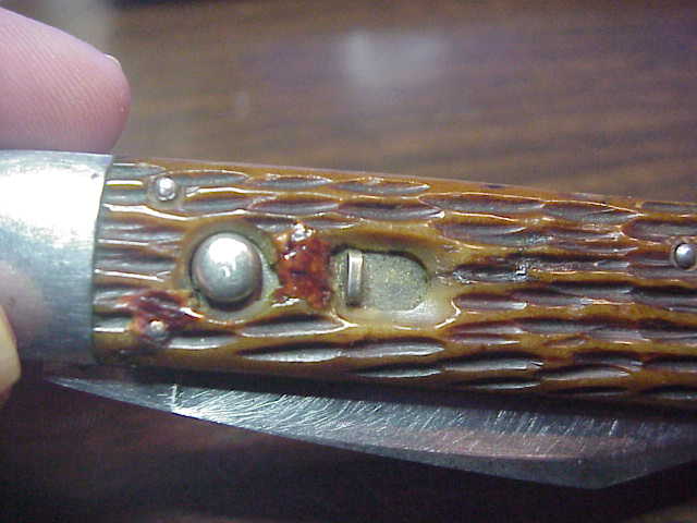 SCHRADE CUT CO M2 Bone WWII Paratrooper Military issue switchblade knife