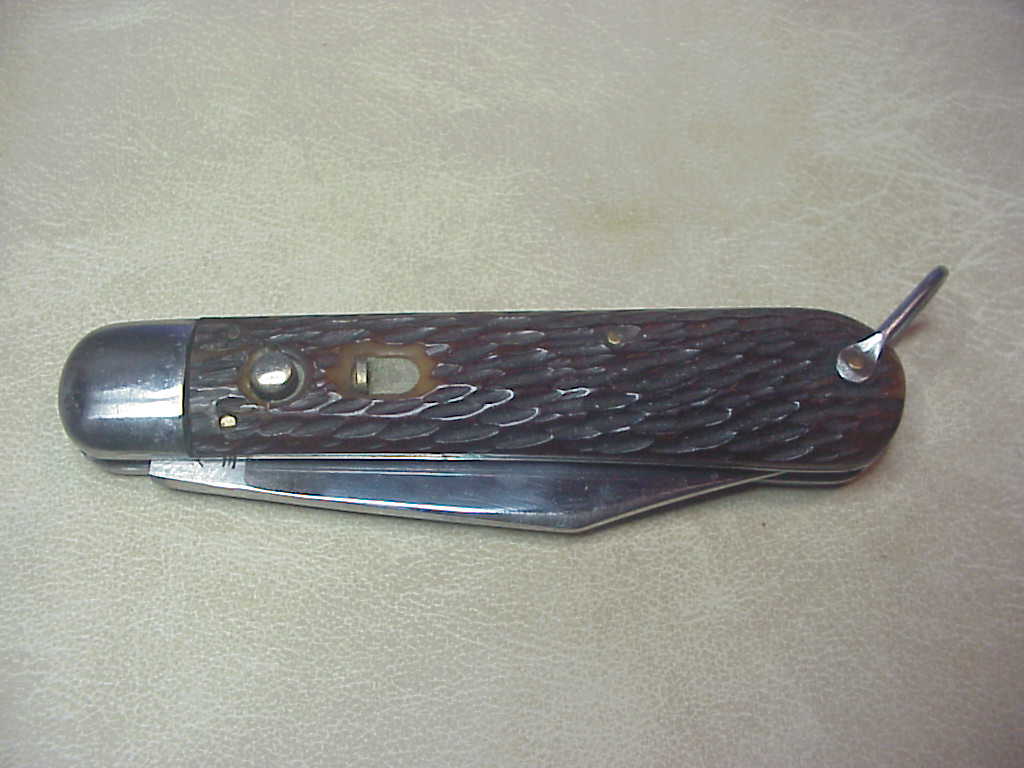 z SCHRADE CUT CO M2 Bone WWII Paratrooper Military issue switchblade knife