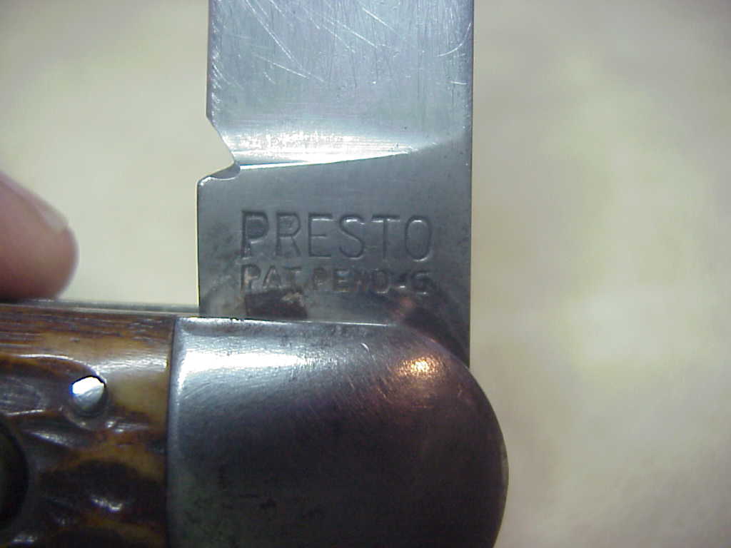 z PRESTO M2 Bone WWII vintage Paratrooper automatic knife