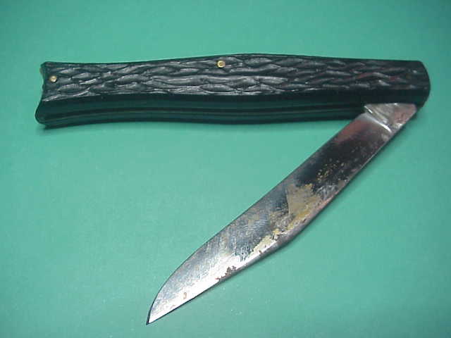 SOLINGEN CUTLERY B.SVOBODA GERMANY Fishtail automatic NOS salesman sample