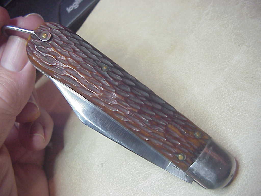 z SCHRADE CUT CO M2 Bone WWII Paratrooper Military issue switchblade knife