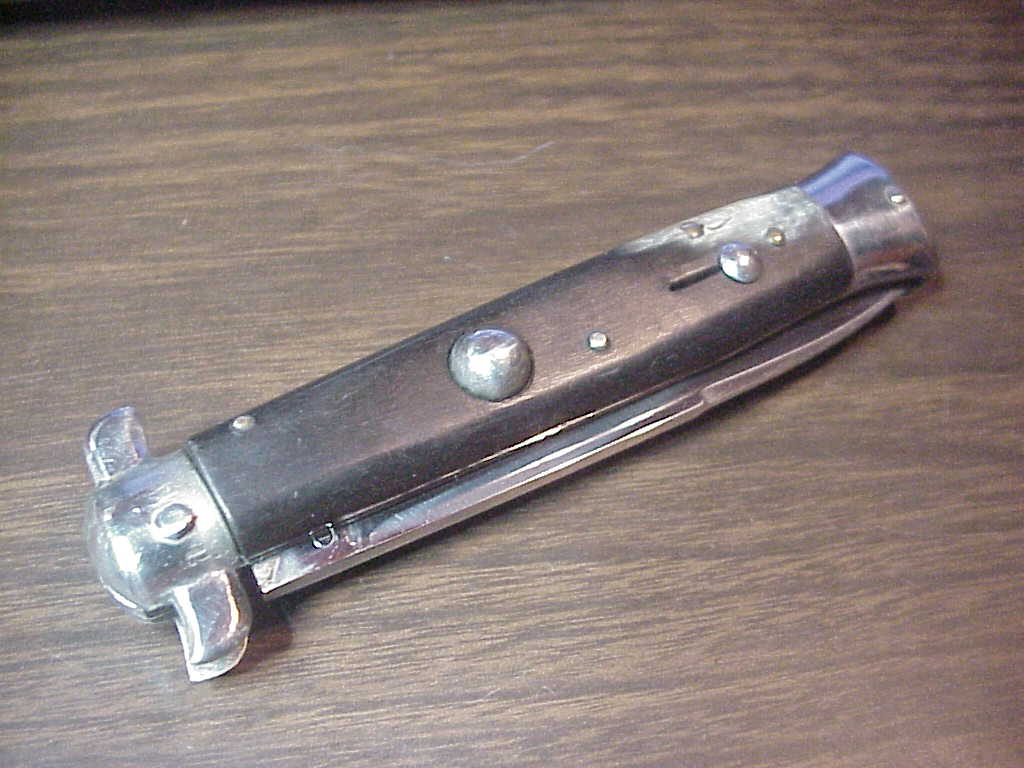 ROSTFREI INOX 20cm Derby bolster Vintage Italian BoBc stiletto automatic knife