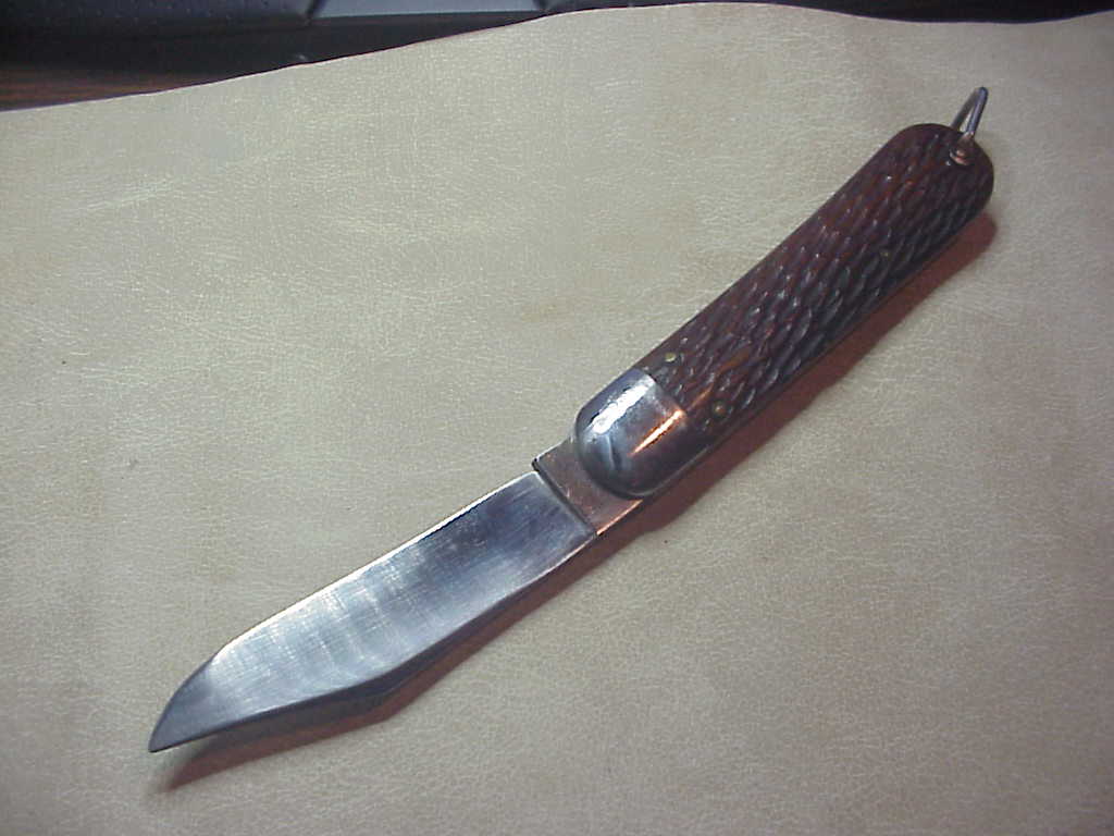 z SCHRADE CUT CO M2 Bone WWII Paratrooper Military issue switchblade knife