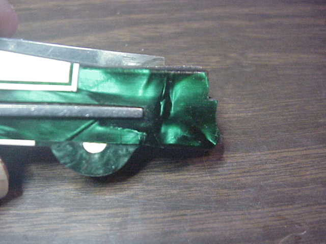 Vintage 11cm Russian Automobile Switchblade Green Car automatic Knife