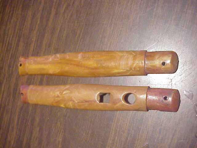 Replacement part handles for Colonial or Edgemaster fishtail 1950s automatic knife