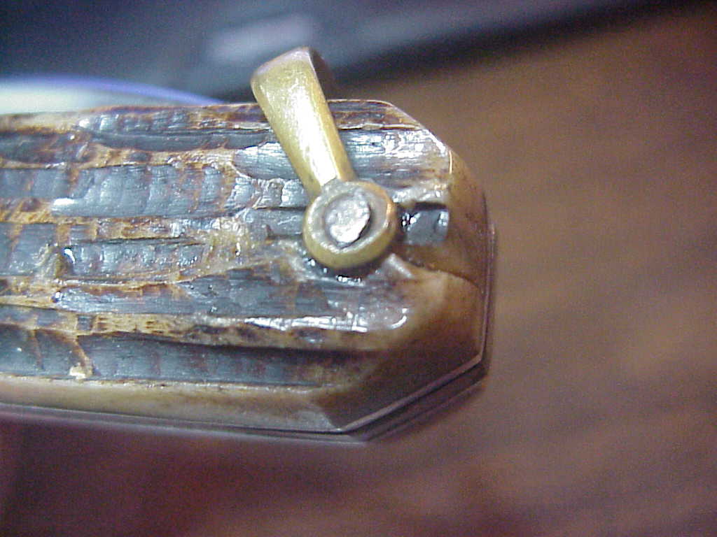 z INOX Vintage 27cm French Stag Large Coffin Knife switchblade
