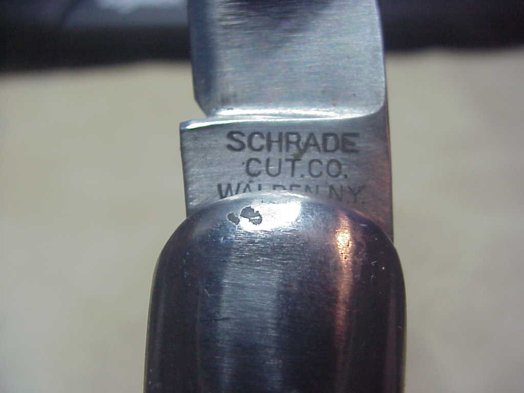 z SCHRADE CUT CO M2 Bone WWII Paratrooper Military issue switchblade knife