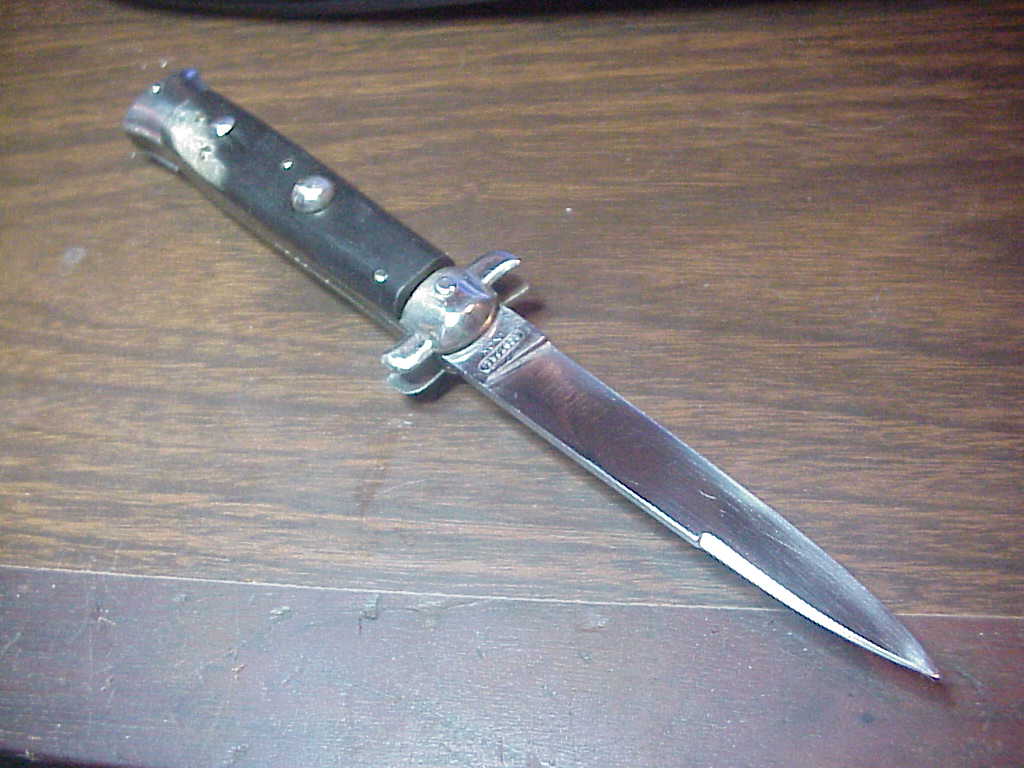 ROSTFREI INOX 20cm Derby bolster Vintage Italian BoBc stiletto automatic knife