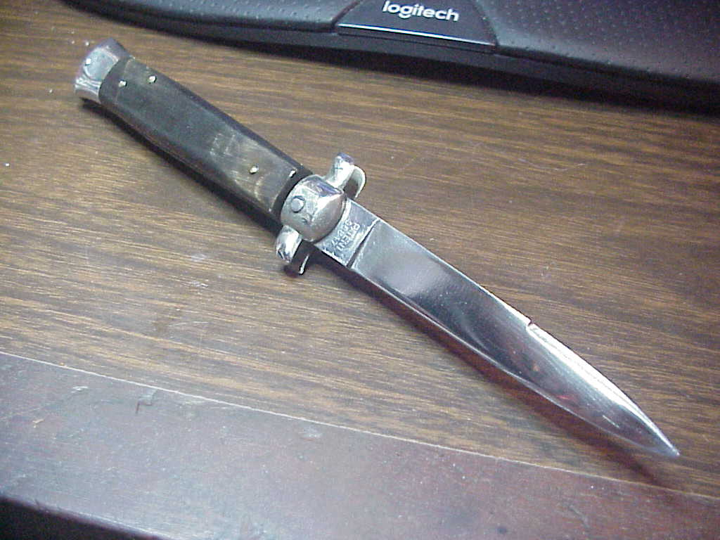 ROSTFREI INOX 20cm Derby bolster Vintage Italian BoBc stiletto automatic knife
